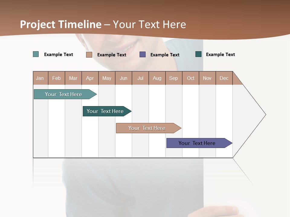 Hand Copy Space Tafel PowerPoint Template