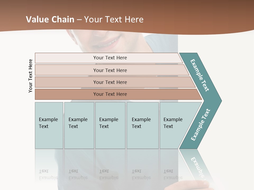 Hand Copy Space Tafel PowerPoint Template