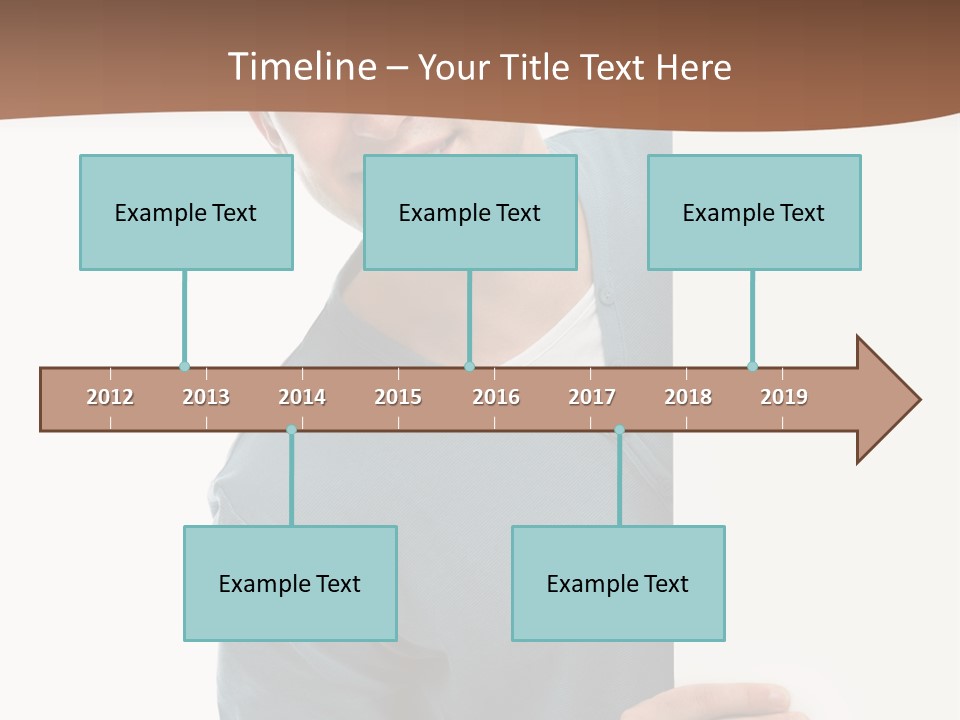 Hand Copy Space Tafel PowerPoint Template