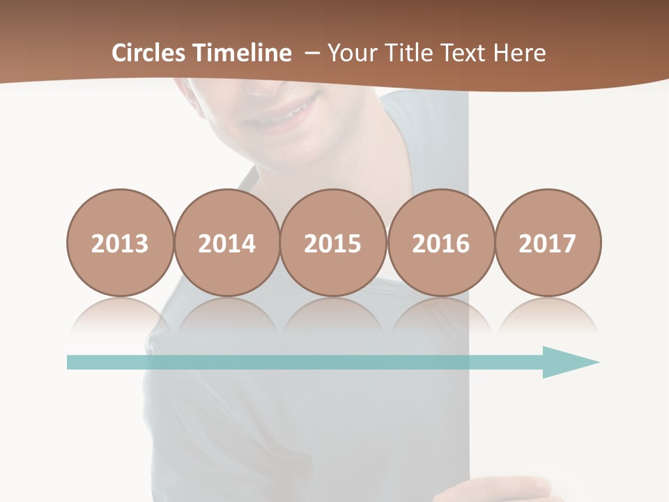 Hand Copy Space Tafel PowerPoint Template