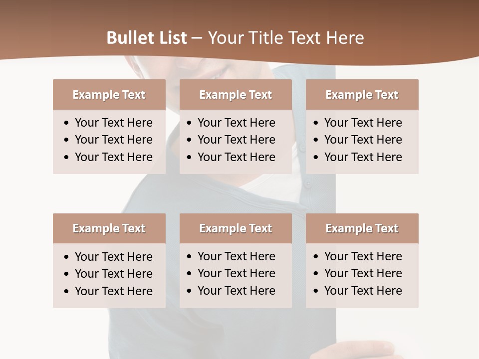 Hand Copy Space Tafel PowerPoint Template