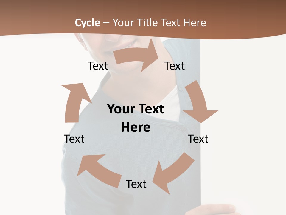 Hand Copy Space Tafel PowerPoint Template