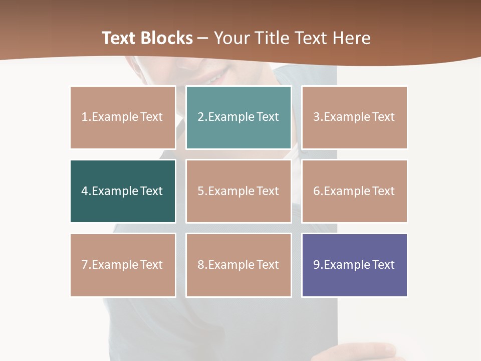 Hand Copy Space Tafel PowerPoint Template