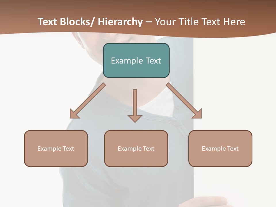 Hand Copy Space Tafel PowerPoint Template