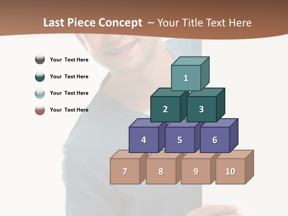 Hand Copy Space Tafel PowerPoint Template