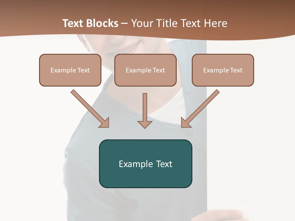 Hand Copy Space Tafel PowerPoint Template