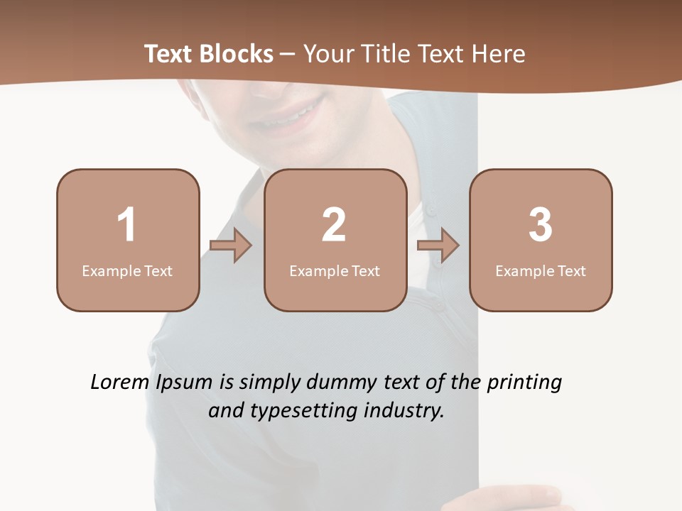 Hand Copy Space Tafel PowerPoint Template