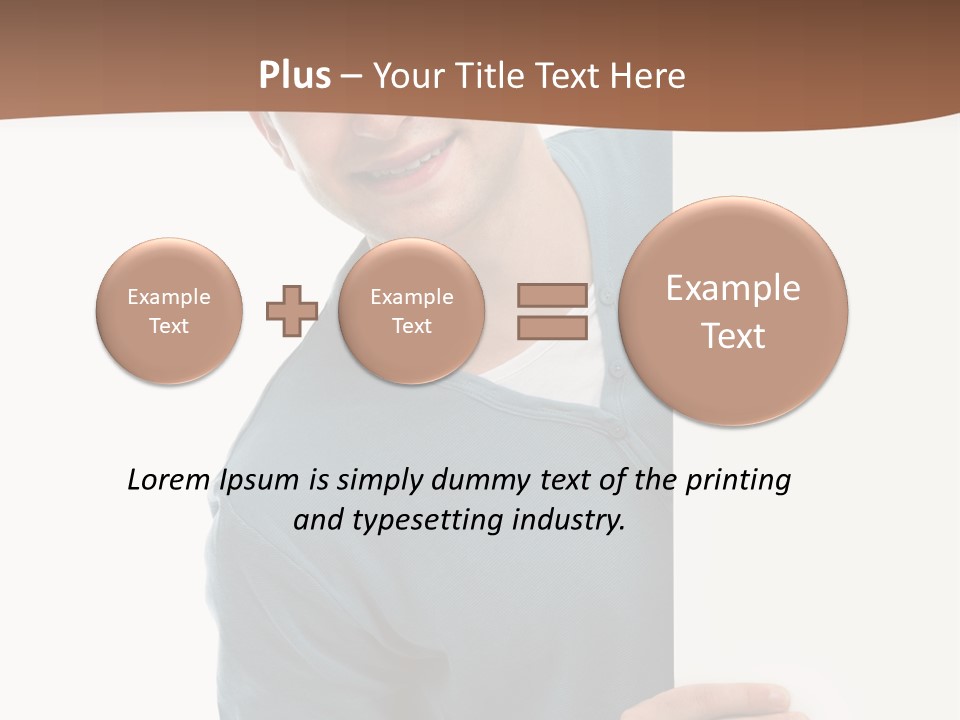 Hand Copy Space Tafel PowerPoint Template
