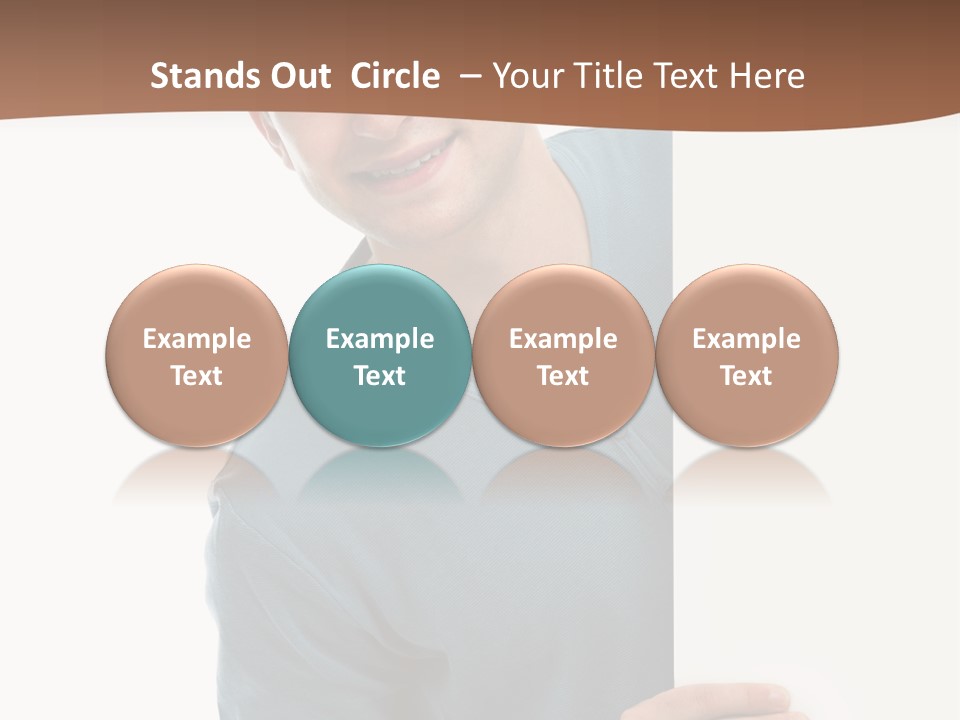 Hand Copy Space Tafel PowerPoint Template