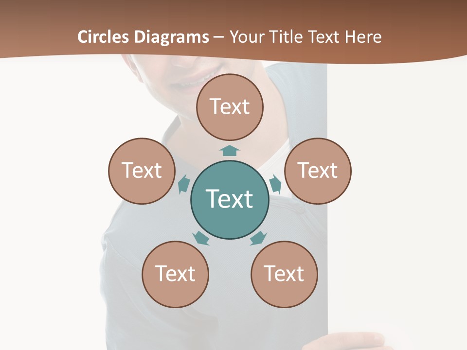 Hand Copy Space Tafel PowerPoint Template