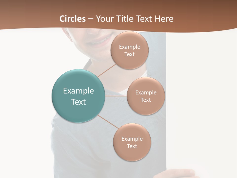 Hand Copy Space Tafel PowerPoint Template
