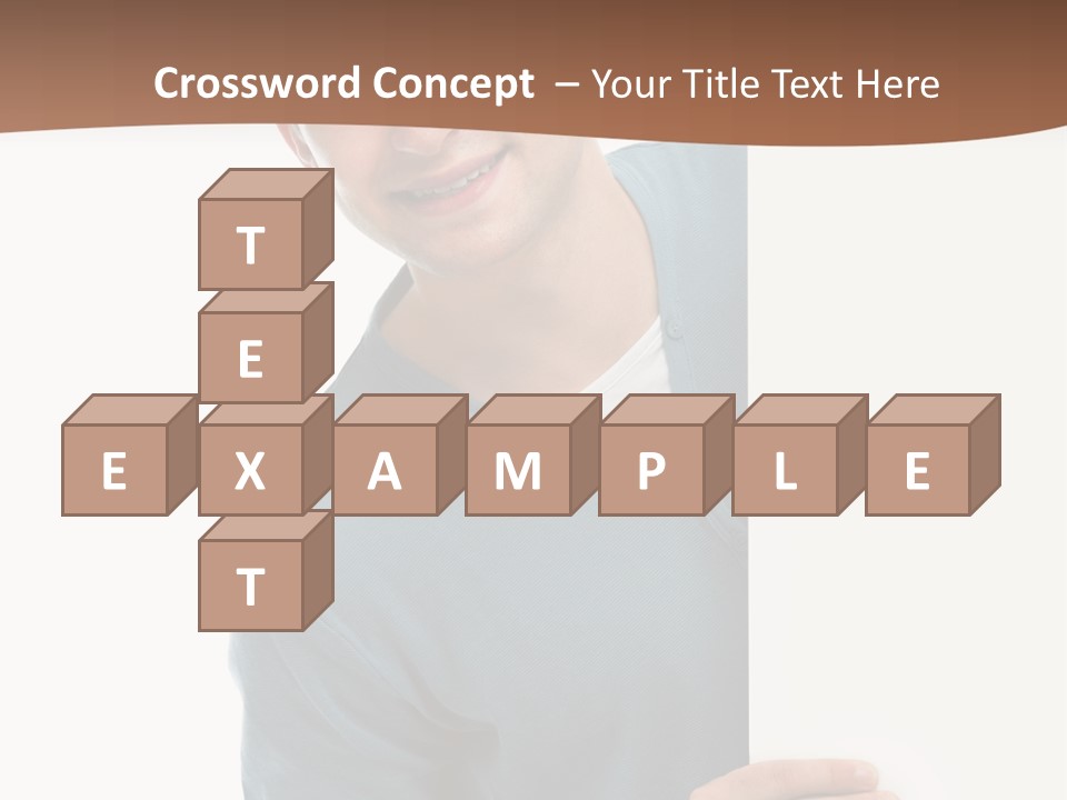 Hand Copy Space Tafel PowerPoint Template