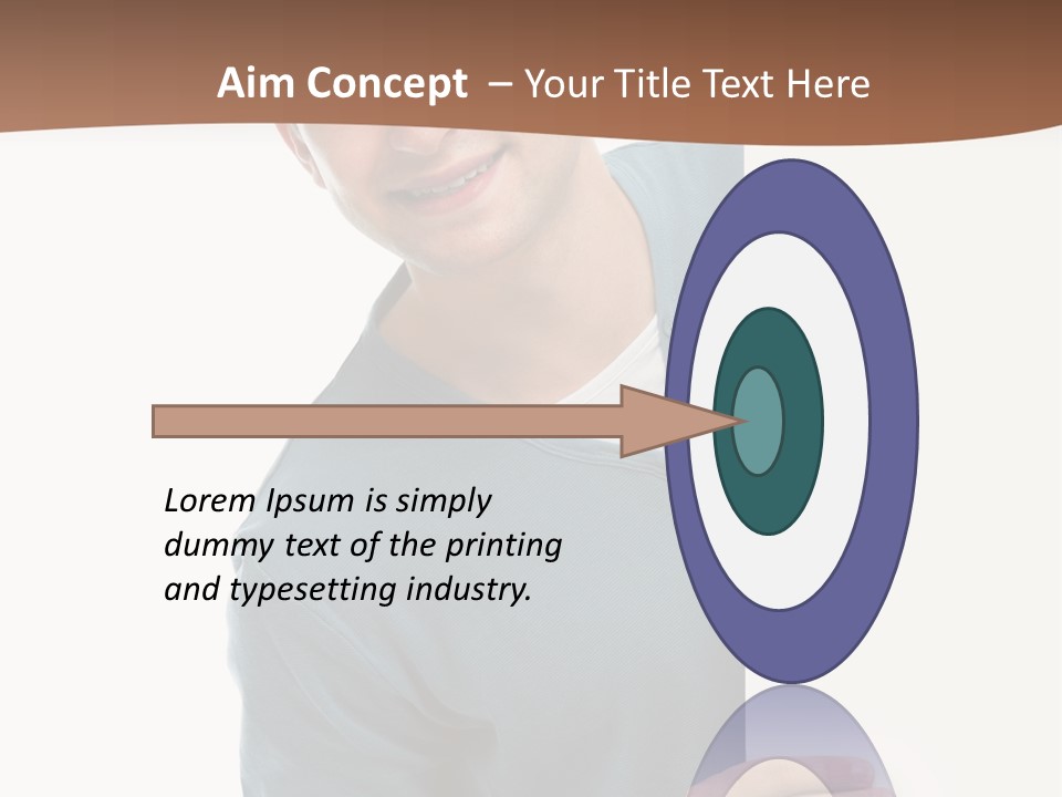 Hand Copy Space Tafel PowerPoint Template