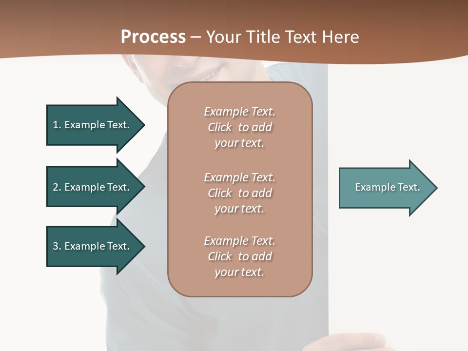 Hand Copy Space Tafel PowerPoint Template