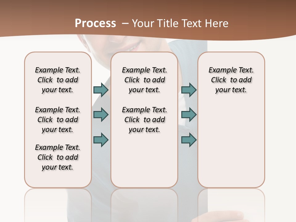 Hand Copy Space Tafel PowerPoint Template