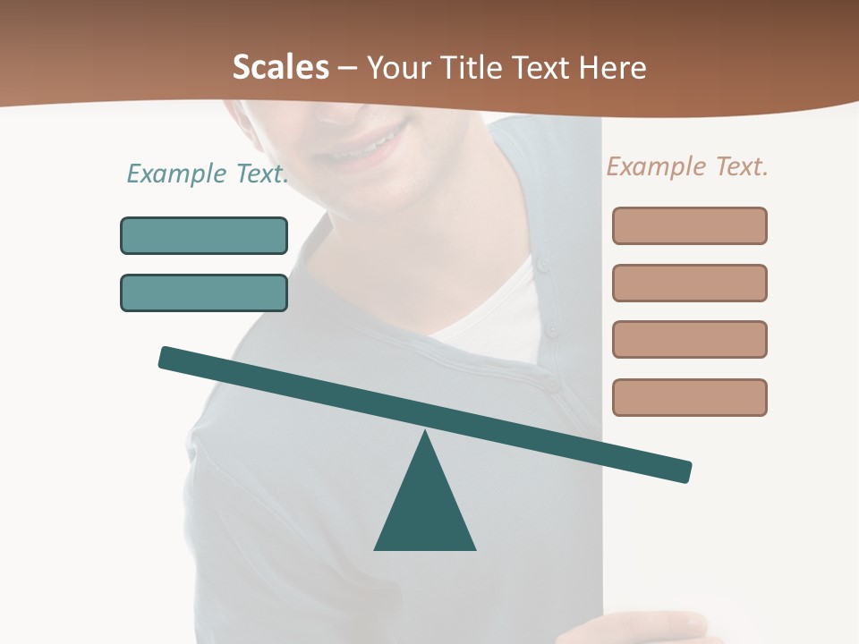 Hand Copy Space Tafel PowerPoint Template