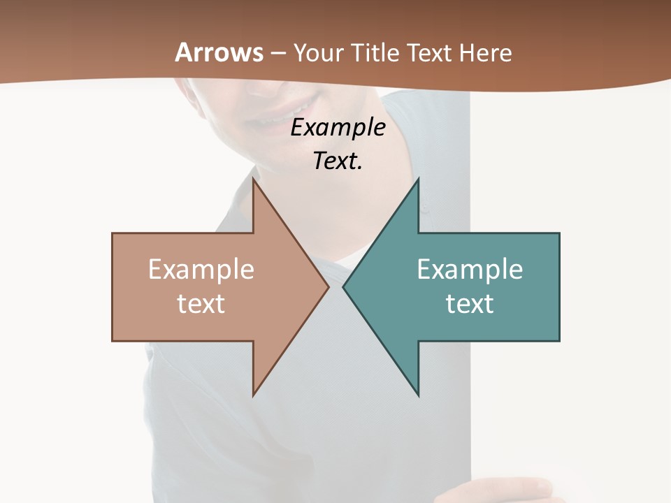 Hand Copy Space Tafel PowerPoint Template