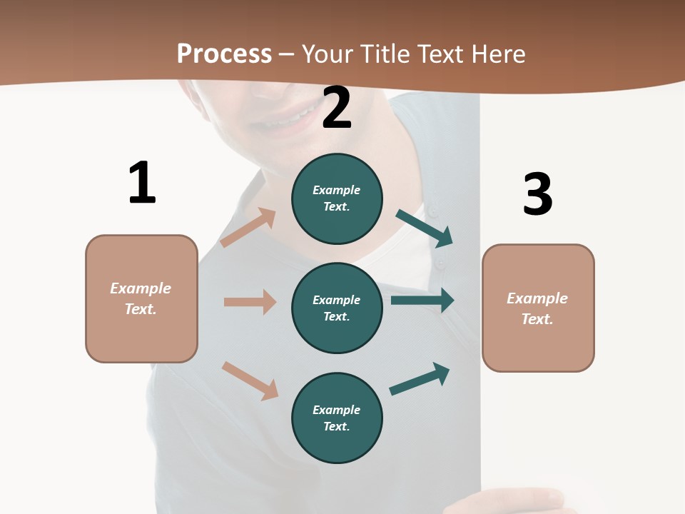 Hand Copy Space Tafel PowerPoint Template