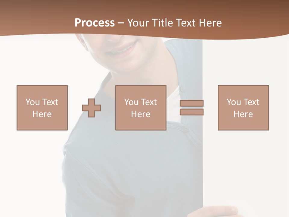 Hand Copy Space Tafel PowerPoint Template