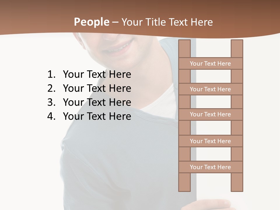 Hand Copy Space Tafel PowerPoint Template
