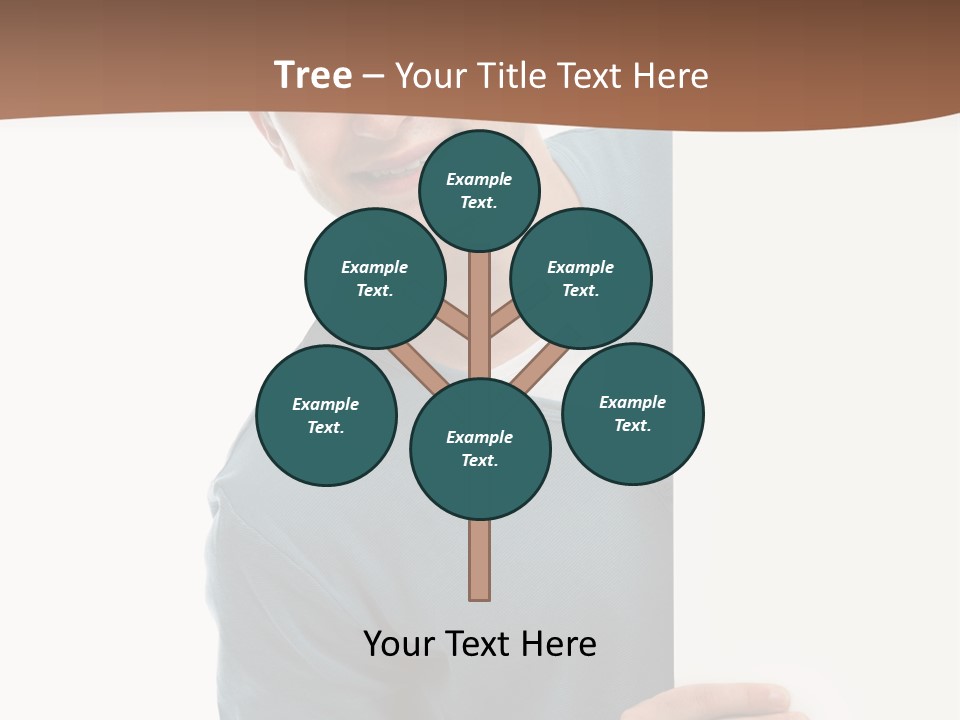 Hand Copy Space Tafel PowerPoint Template