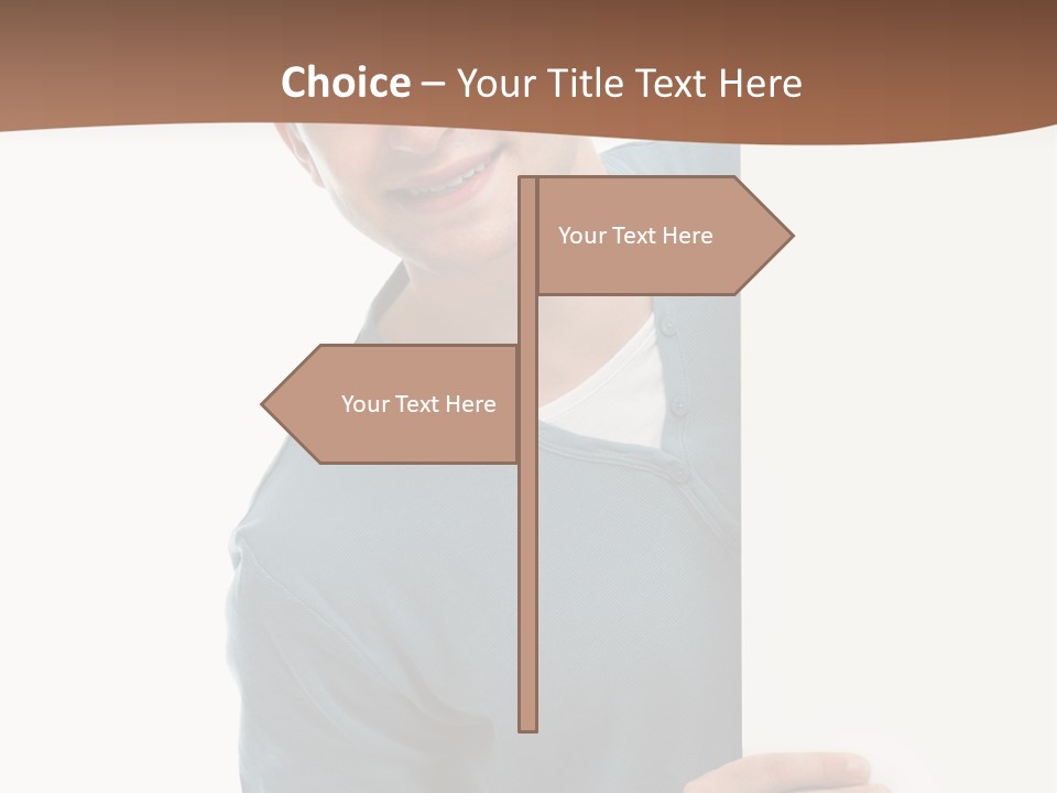 Hand Copy Space Tafel PowerPoint Template
