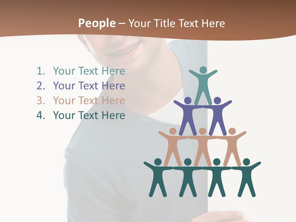 Hand Copy Space Tafel PowerPoint Template