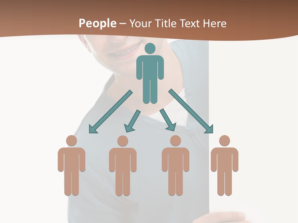 Hand Copy Space Tafel PowerPoint Template