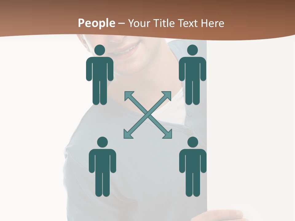 Hand Copy Space Tafel PowerPoint Template