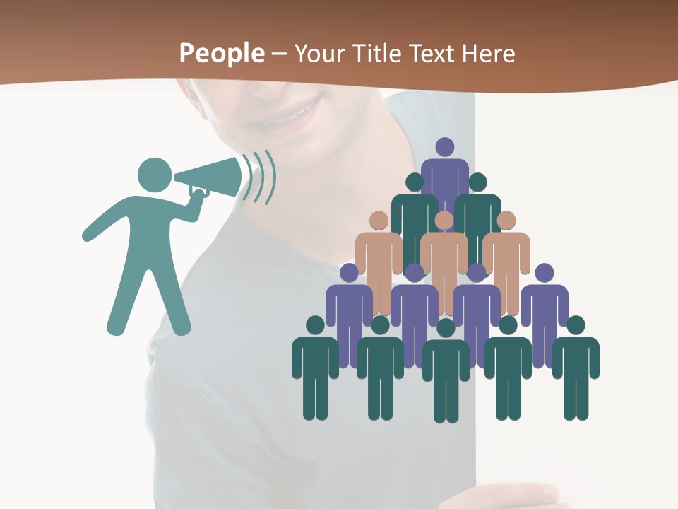 Hand Copy Space Tafel PowerPoint Template