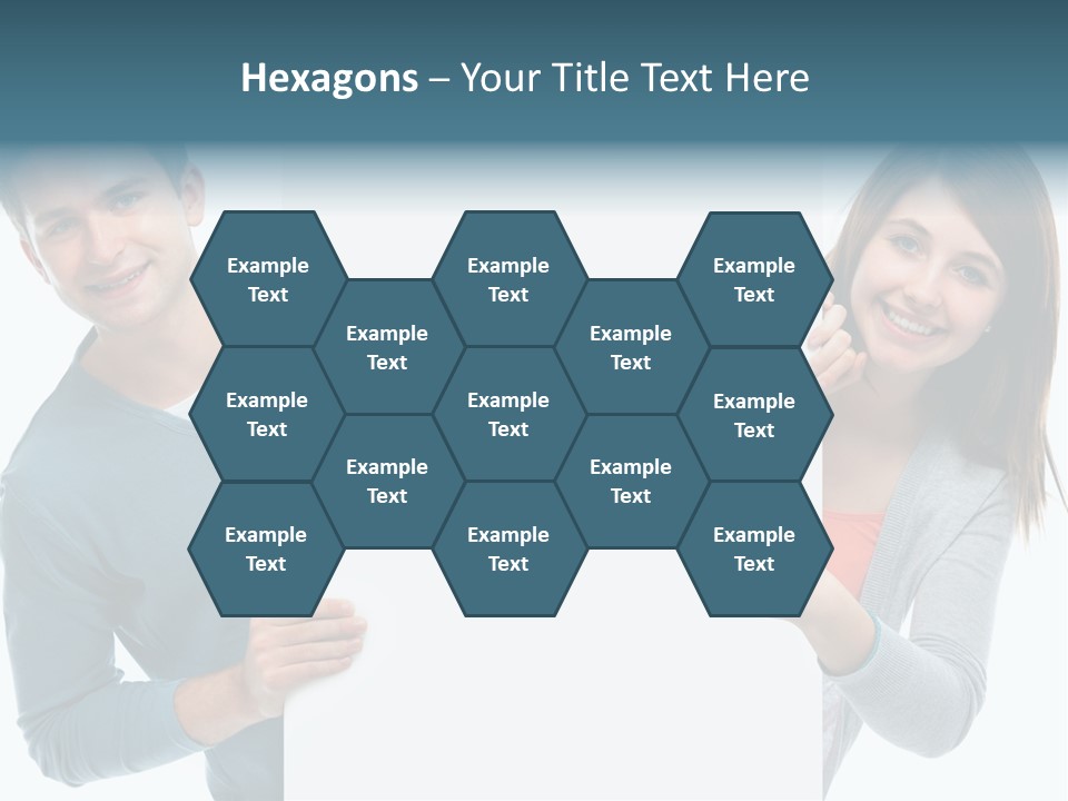 Begeisterung Paar Schild PowerPoint Template