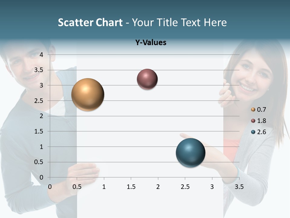 Begeisterung Paar Schild PowerPoint Template