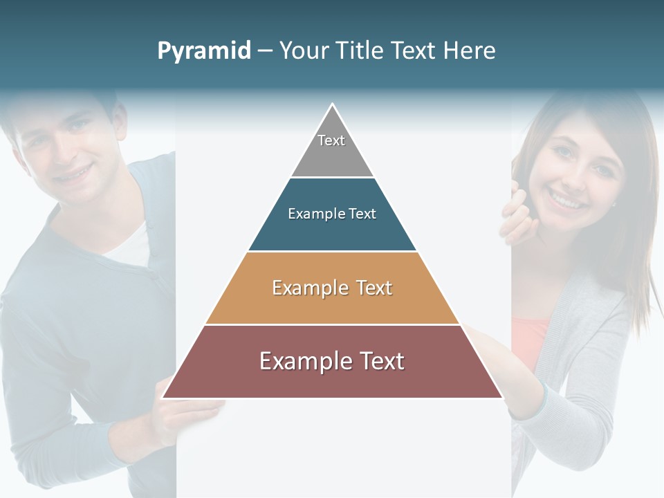 Begeisterung Paar Schild PowerPoint Template