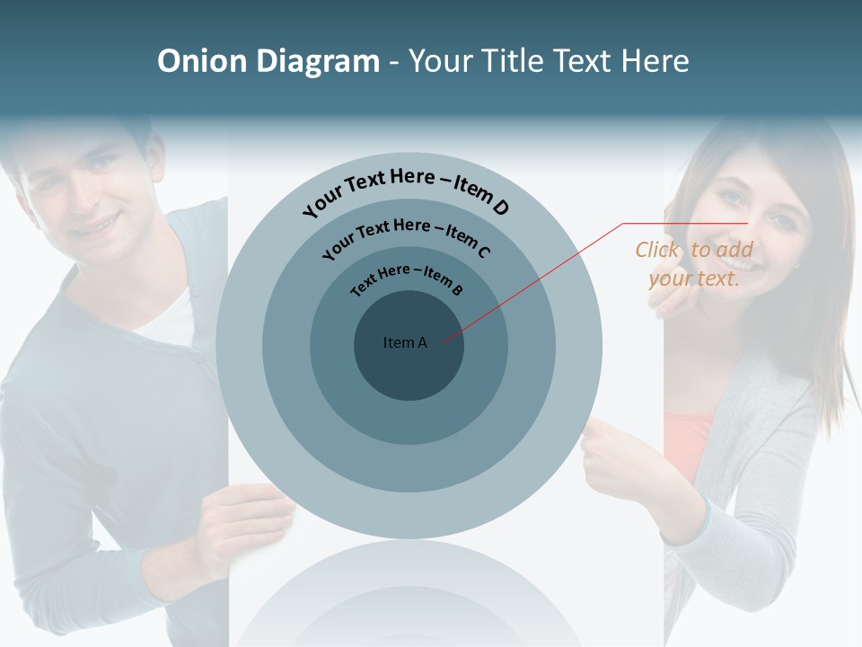 Begeisterung Paar Schild PowerPoint Template