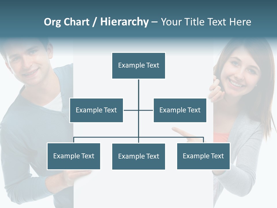 Begeisterung Paar Schild PowerPoint Template