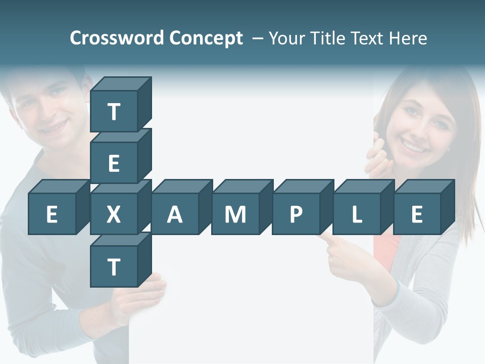 Begeisterung Paar Schild PowerPoint Template