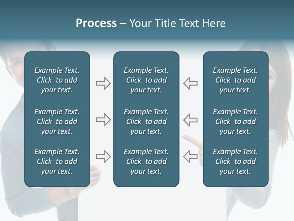 Begeisterung Paar Schild PowerPoint Template