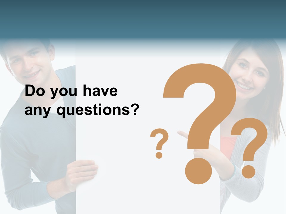 Begeisterung Paar Schild PowerPoint Template