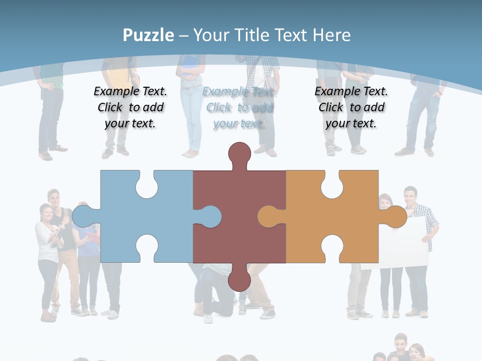 Student Gruppe Bewerben PowerPoint Template