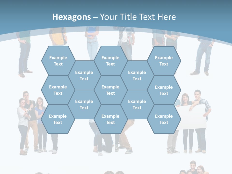 Student Gruppe Bewerben PowerPoint Template