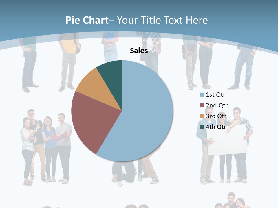 Student Gruppe Bewerben PowerPoint Template