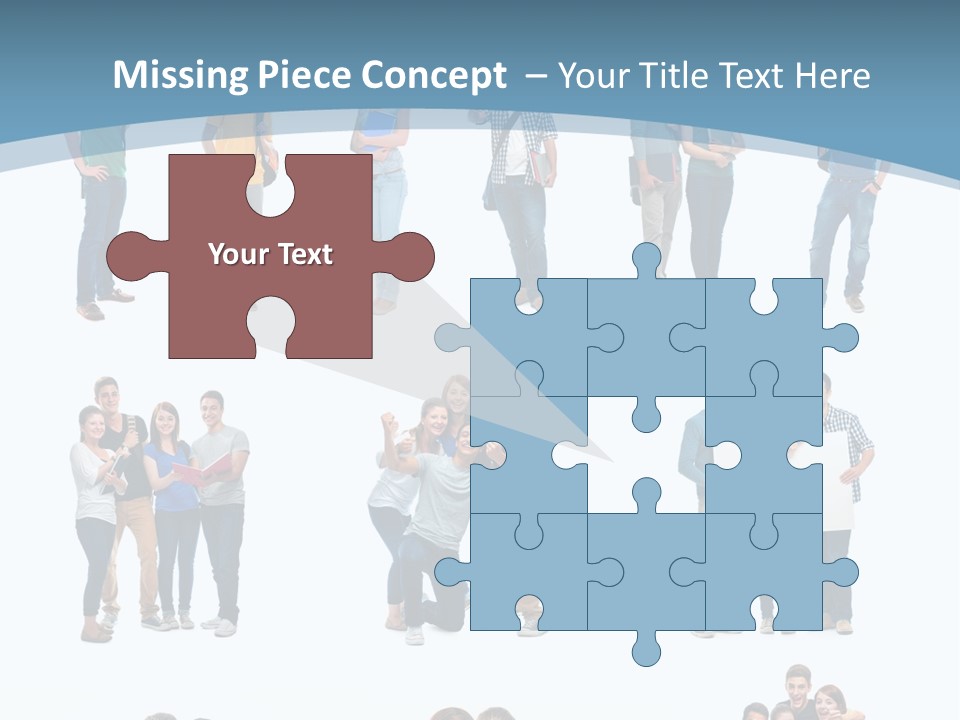 Student Gruppe Bewerben PowerPoint Template