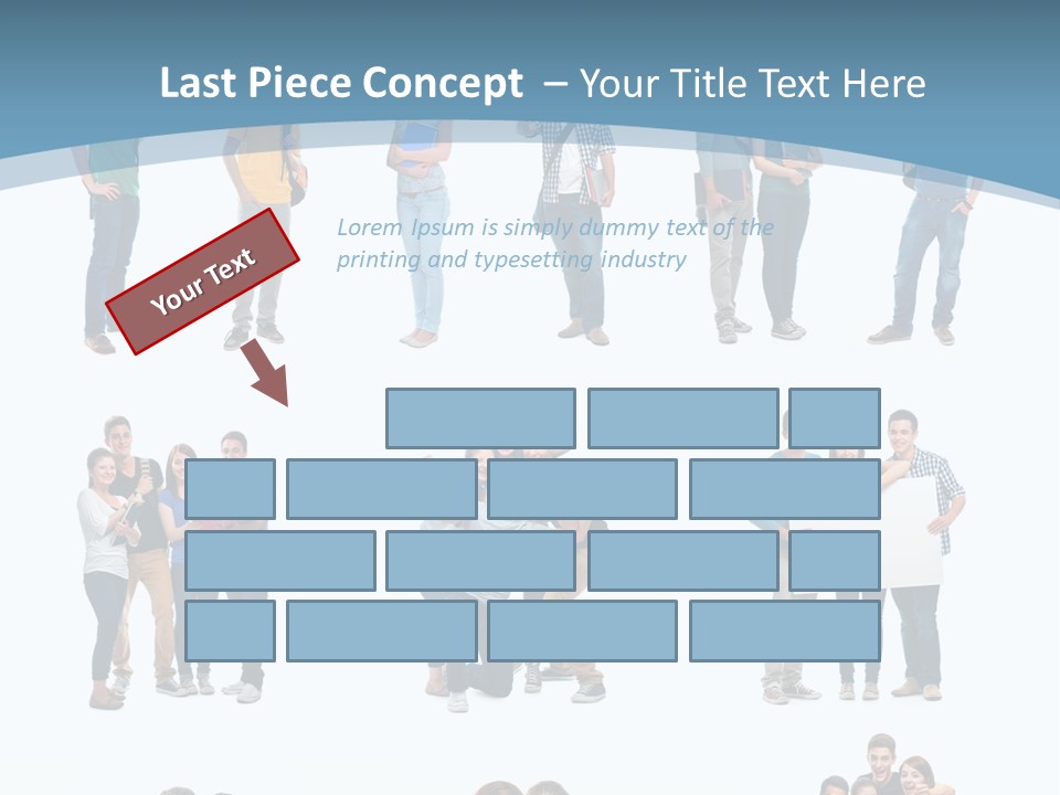 Student Gruppe Bewerben PowerPoint Template