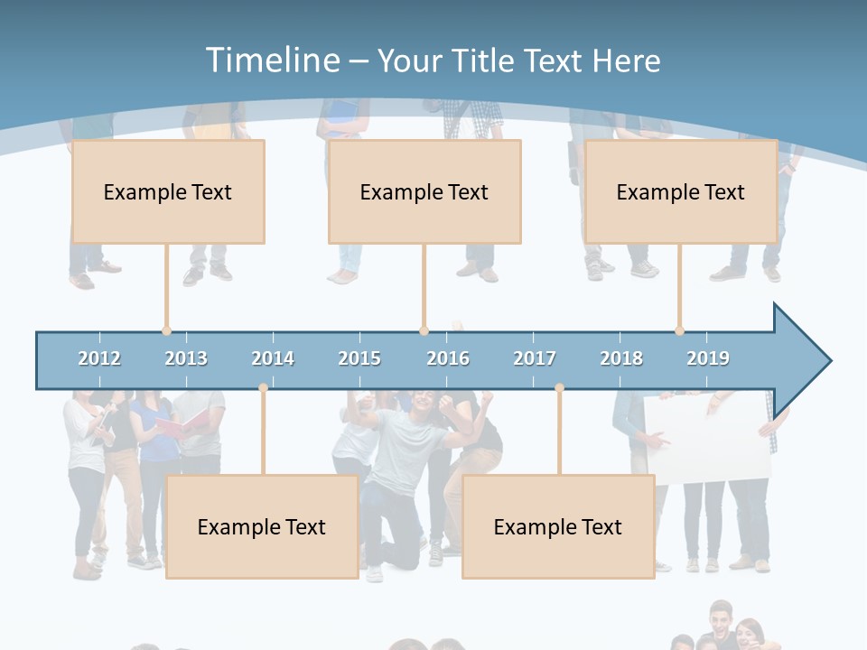 Student Gruppe Bewerben PowerPoint Template