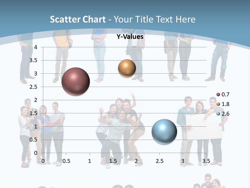 Student Gruppe Bewerben PowerPoint Template