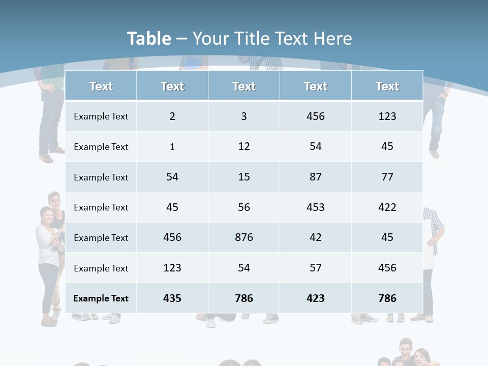 Student Gruppe Bewerben PowerPoint Template