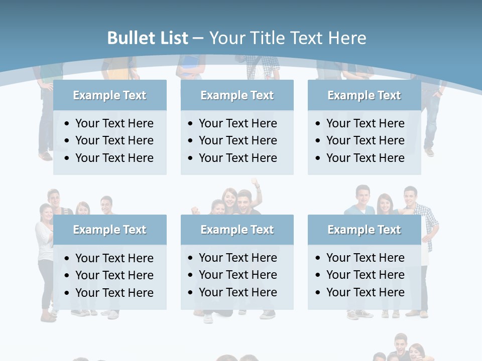 Student Gruppe Bewerben PowerPoint Template