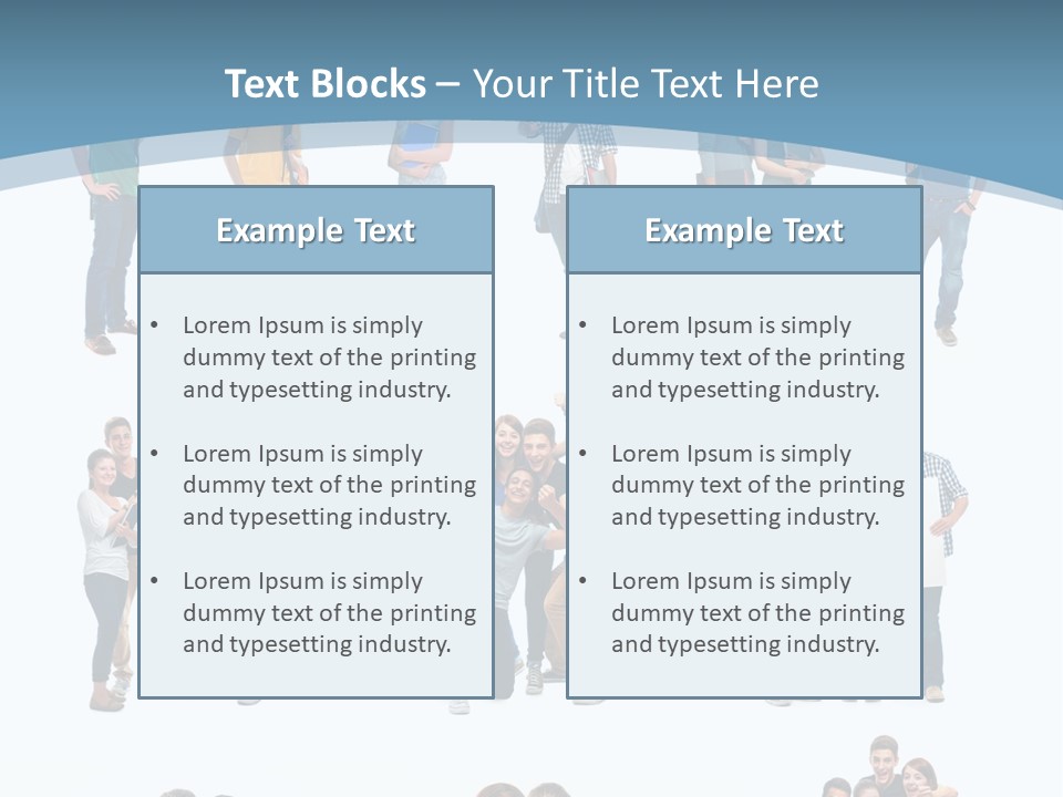 Student Gruppe Bewerben PowerPoint Template