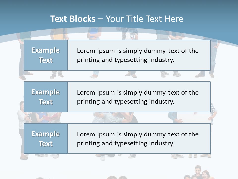 Student Gruppe Bewerben PowerPoint Template