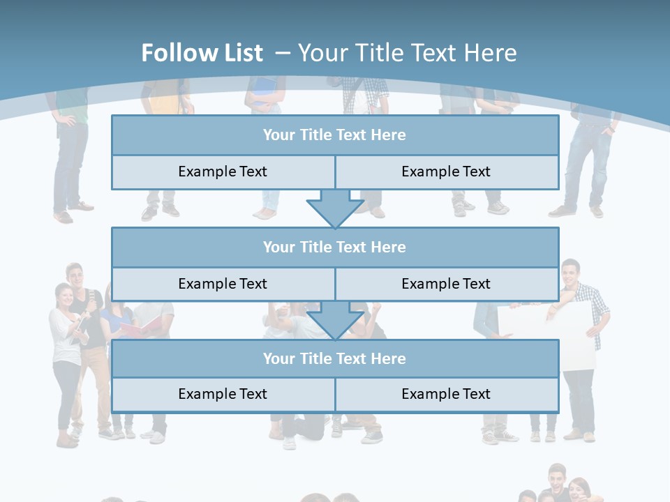 Student Gruppe Bewerben PowerPoint Template